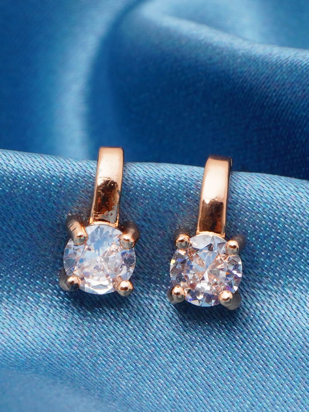 

Urmika Gold-Toned Circular Hoop Earrings