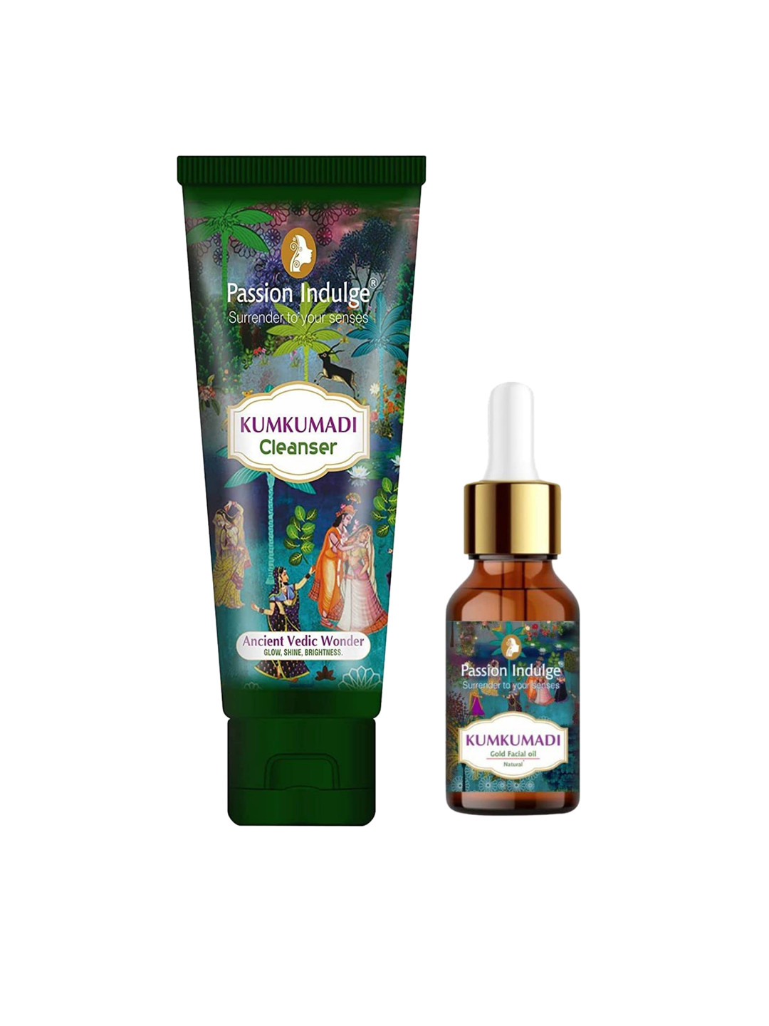 

Passion Indulge Set Of 2 Off White Facial Oil & Cleanser