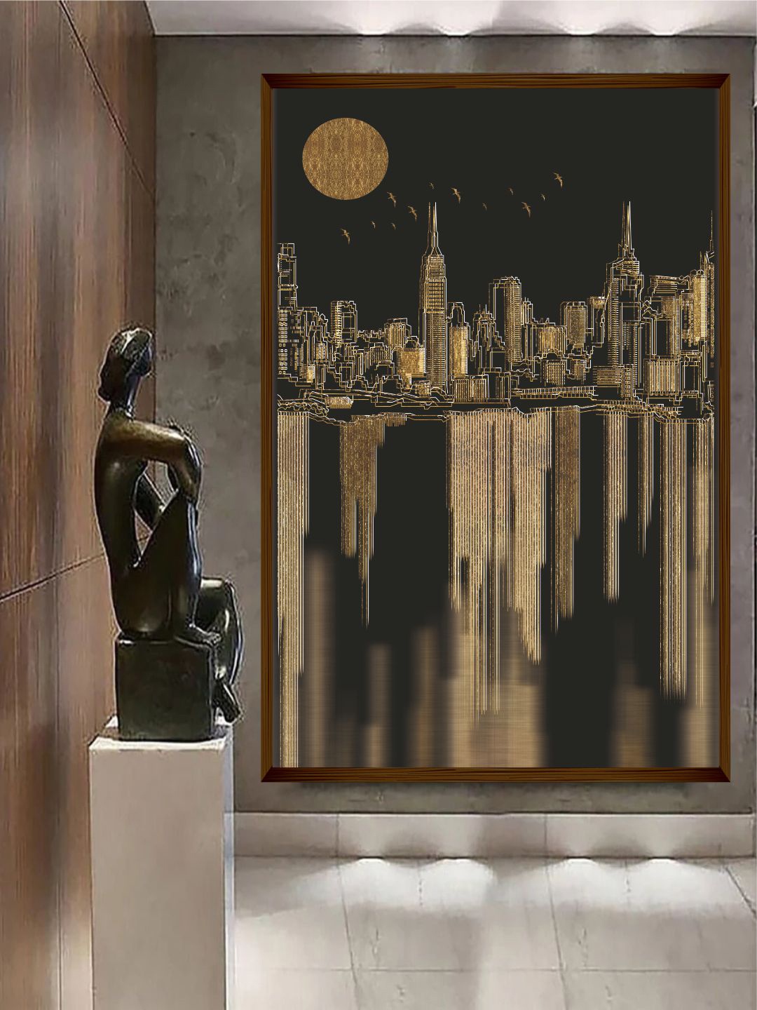 

The Art House Black & Brown Abstract Wall Art
