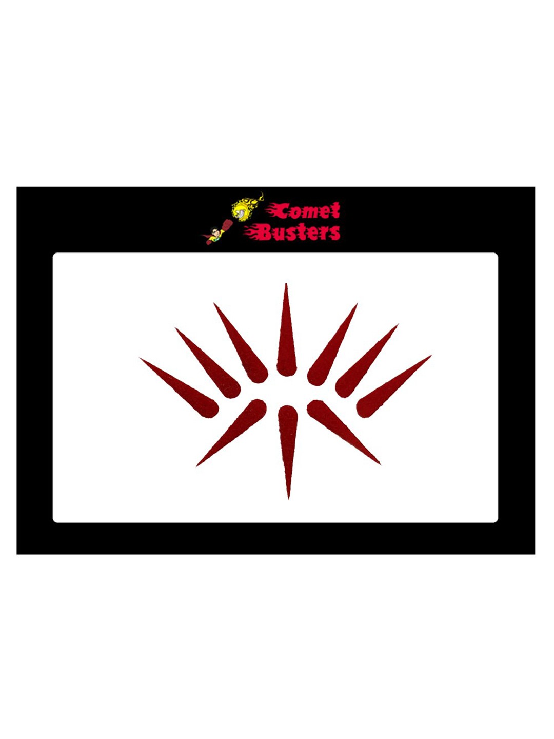 

Comet Busters 10 Pcs Reusable Designer Bindis - Maroon
