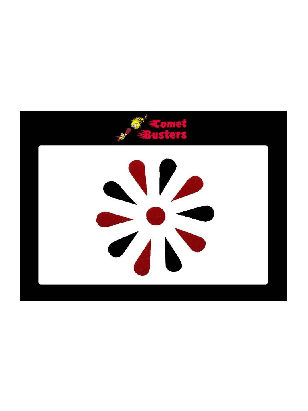 

Comet Busters 11 Pcs Reusable Designer Bindis - Black & Maroon