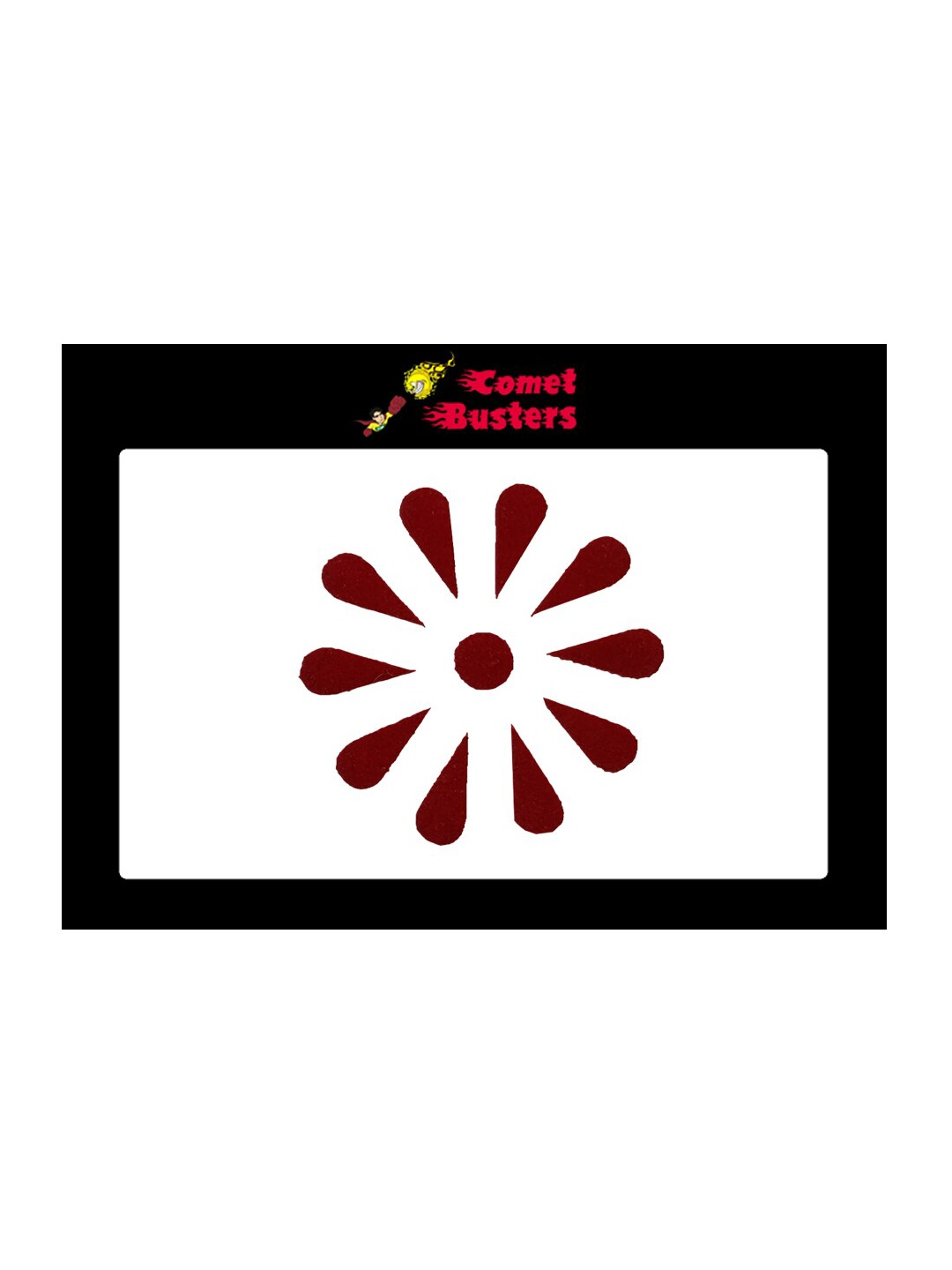 

Comet Busters 11 Pcs Reusable Designer Bindis - Maroon