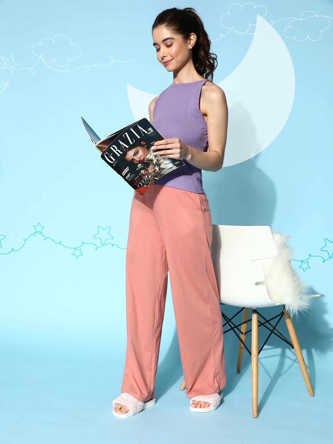

HERE&NOW Women Lounge Pants, Rose