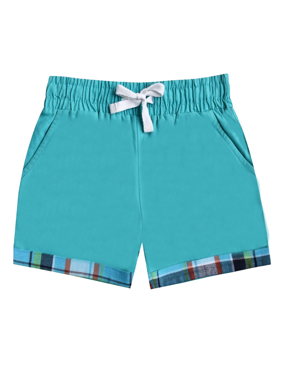 

milou Boys Green Solid Shorts