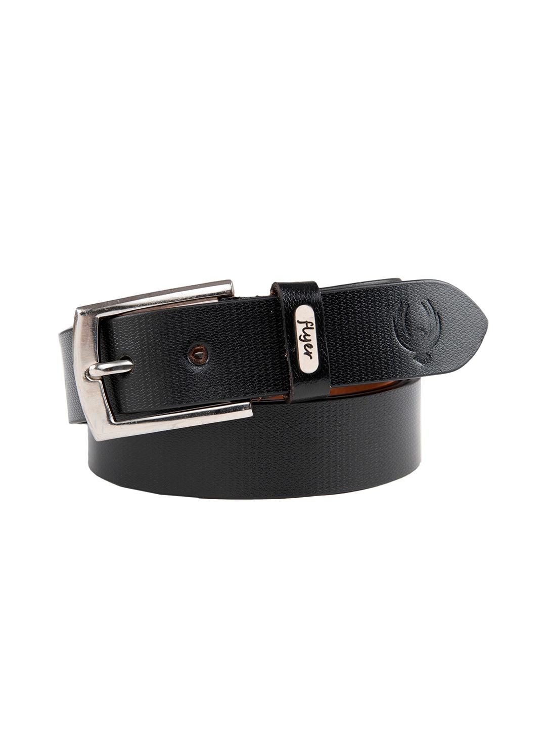 

Flyer Men Black Textured Leather Formal Belt