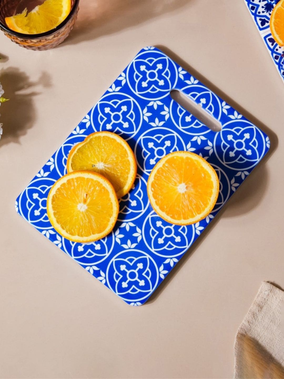 

Nestasia Blue Printed Rectangular Ceramic Trivet Dining Essentials