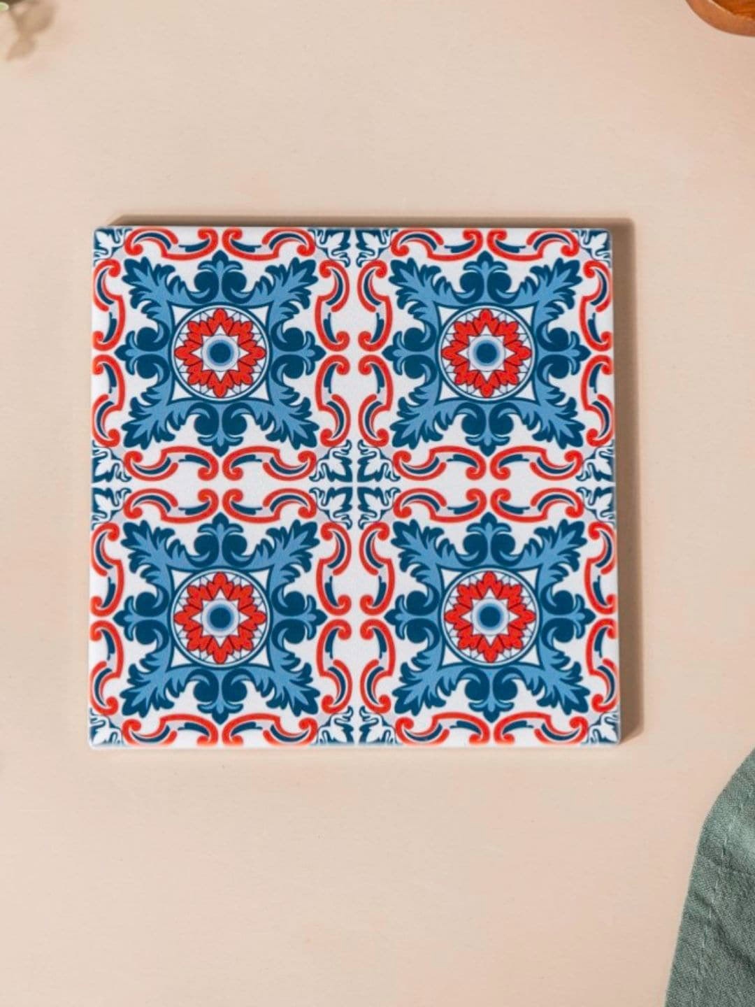 

Nestasia Multi-Colored Turkish Patterned Square Trivet