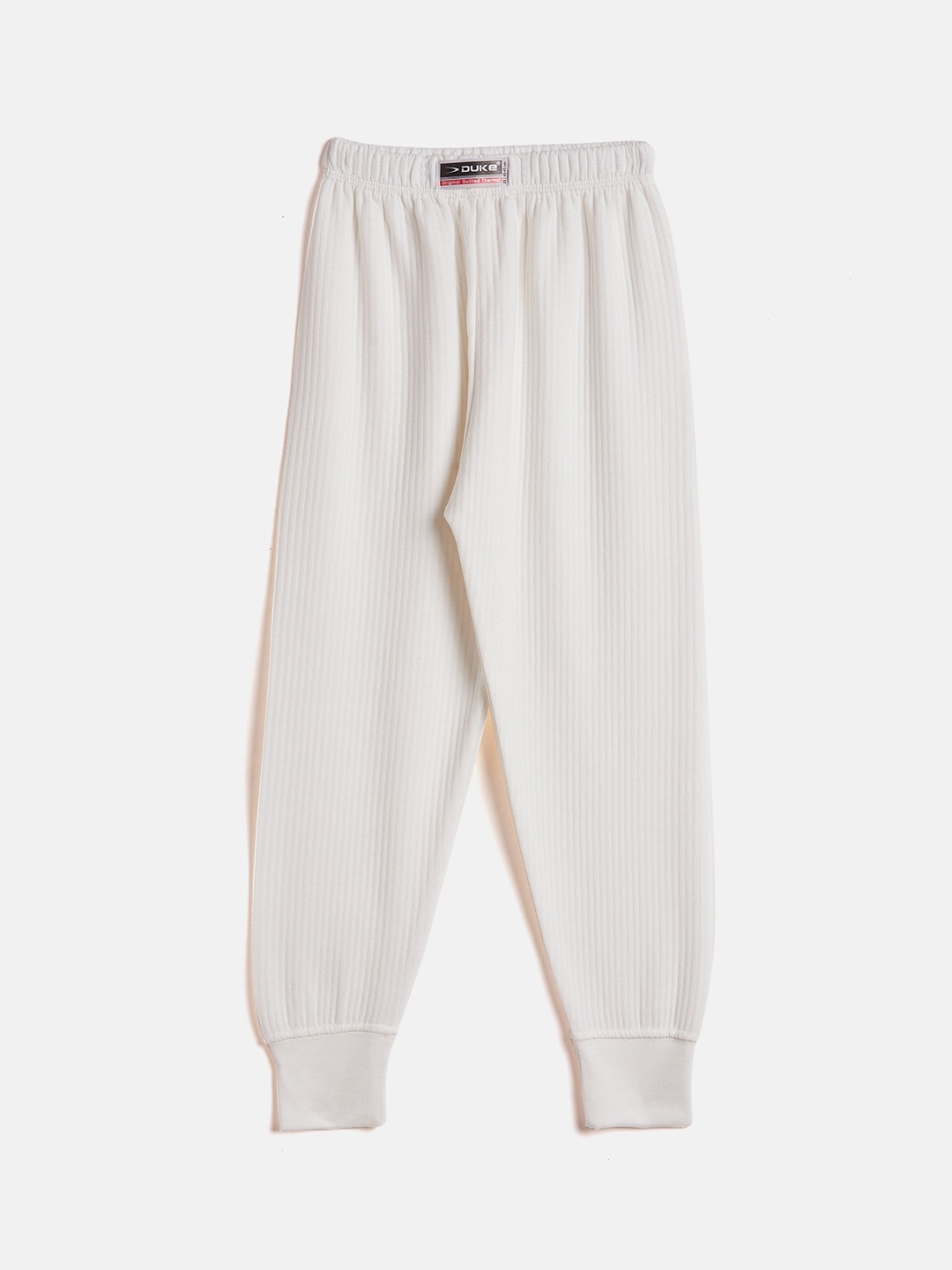 

Duke Boys Off-White Solid Cotton Thermal Bottoms