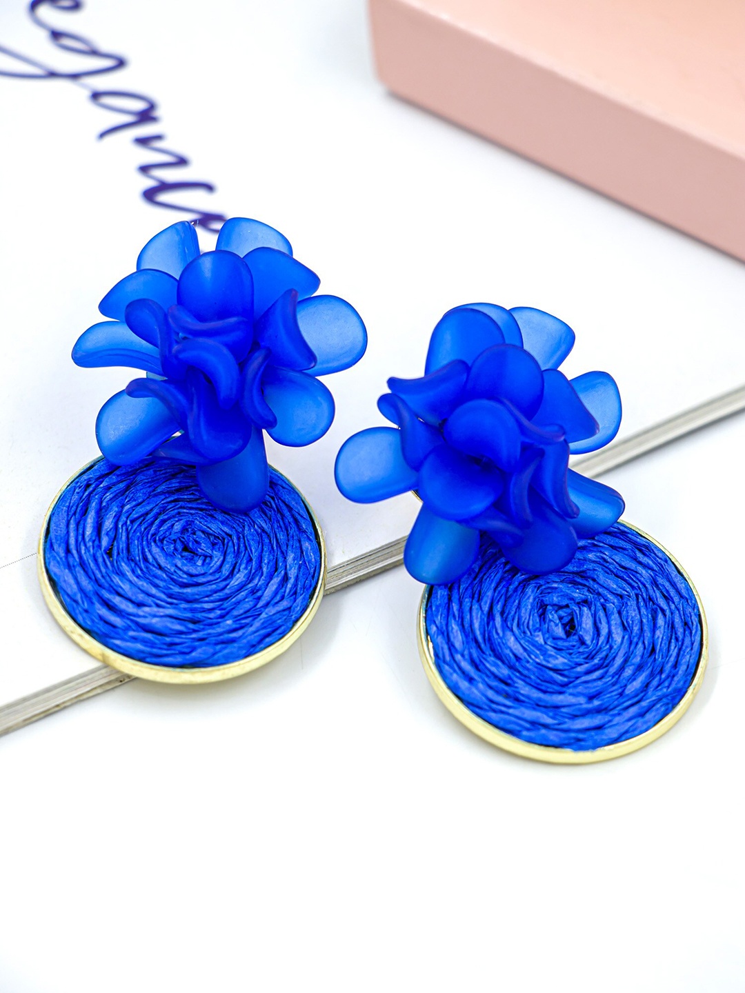 Bellofox Blue Floral Drop Earrings