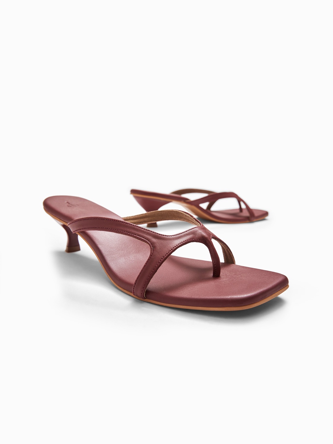 

The Label Life Maroon Kitten Sandals