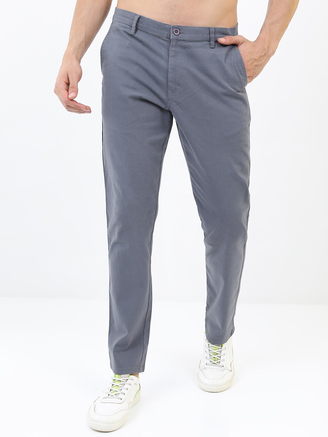 

HIGHLANDER Men Blue Slim Fit Casual Trouser