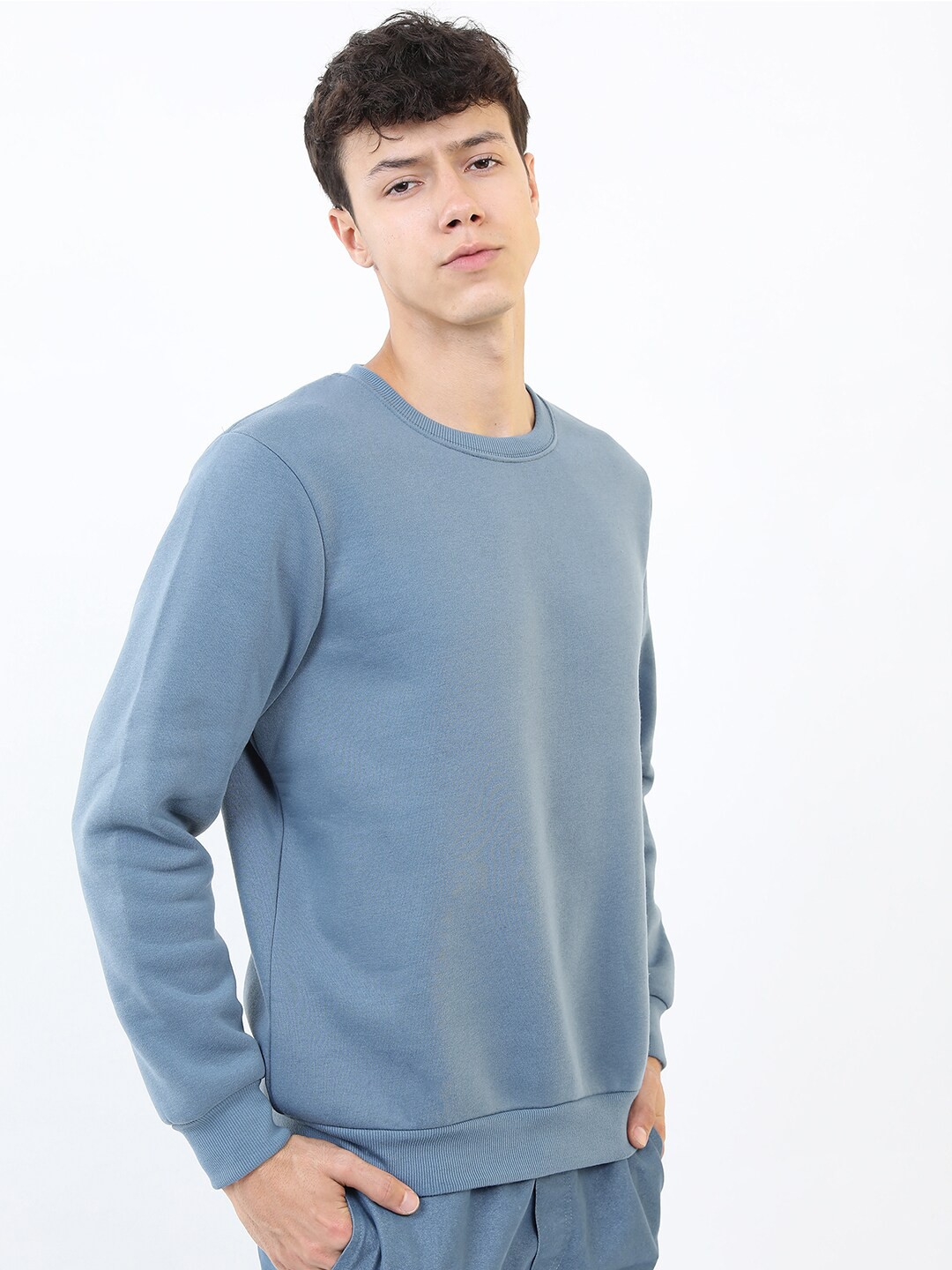 

KETCH Men Blue Round Neck Long Sleeve Sweatshirt