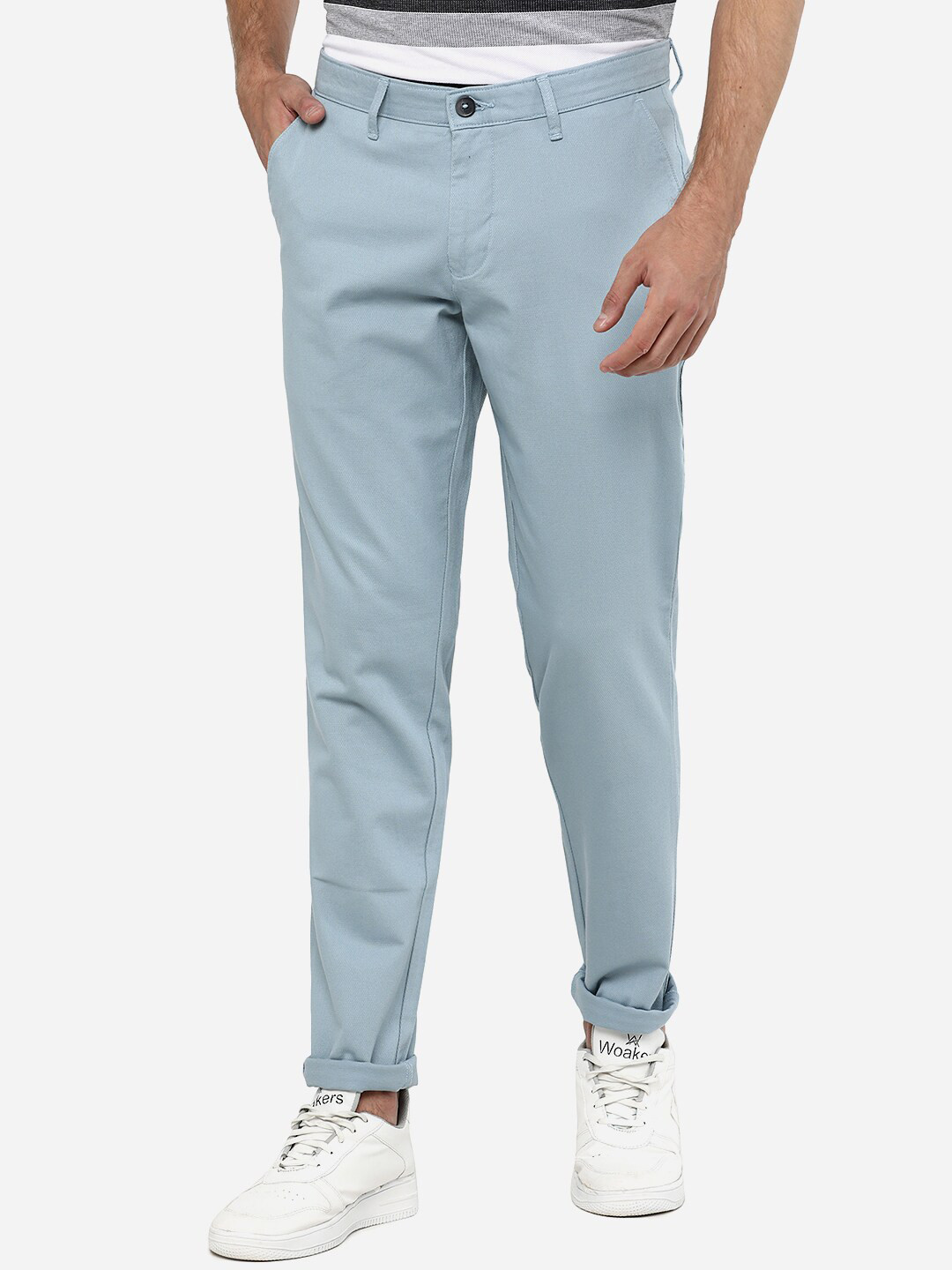 

Greenfibre Men Blue Slim Fit Trousers