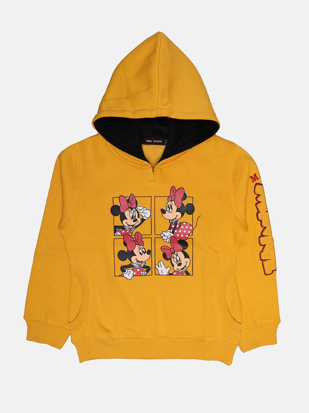 

TRE&PASS Girls Mustard Winter Cartoon Print Sweatshirt