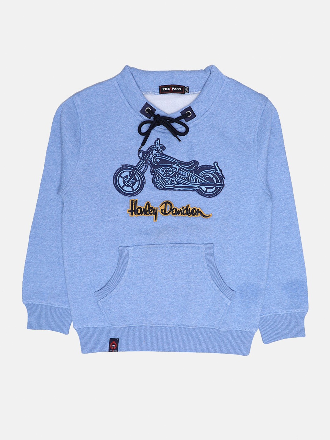 

TREPASS Boys Blue Self-Design Sweatshirt
