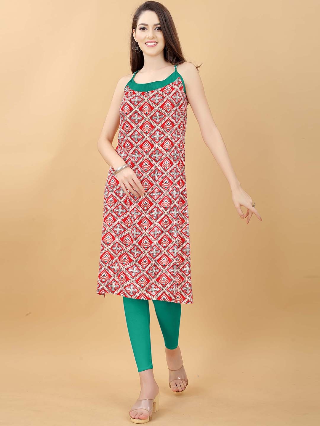 

RACHNA Women Blue Ethnic Motifs Printed Kurta