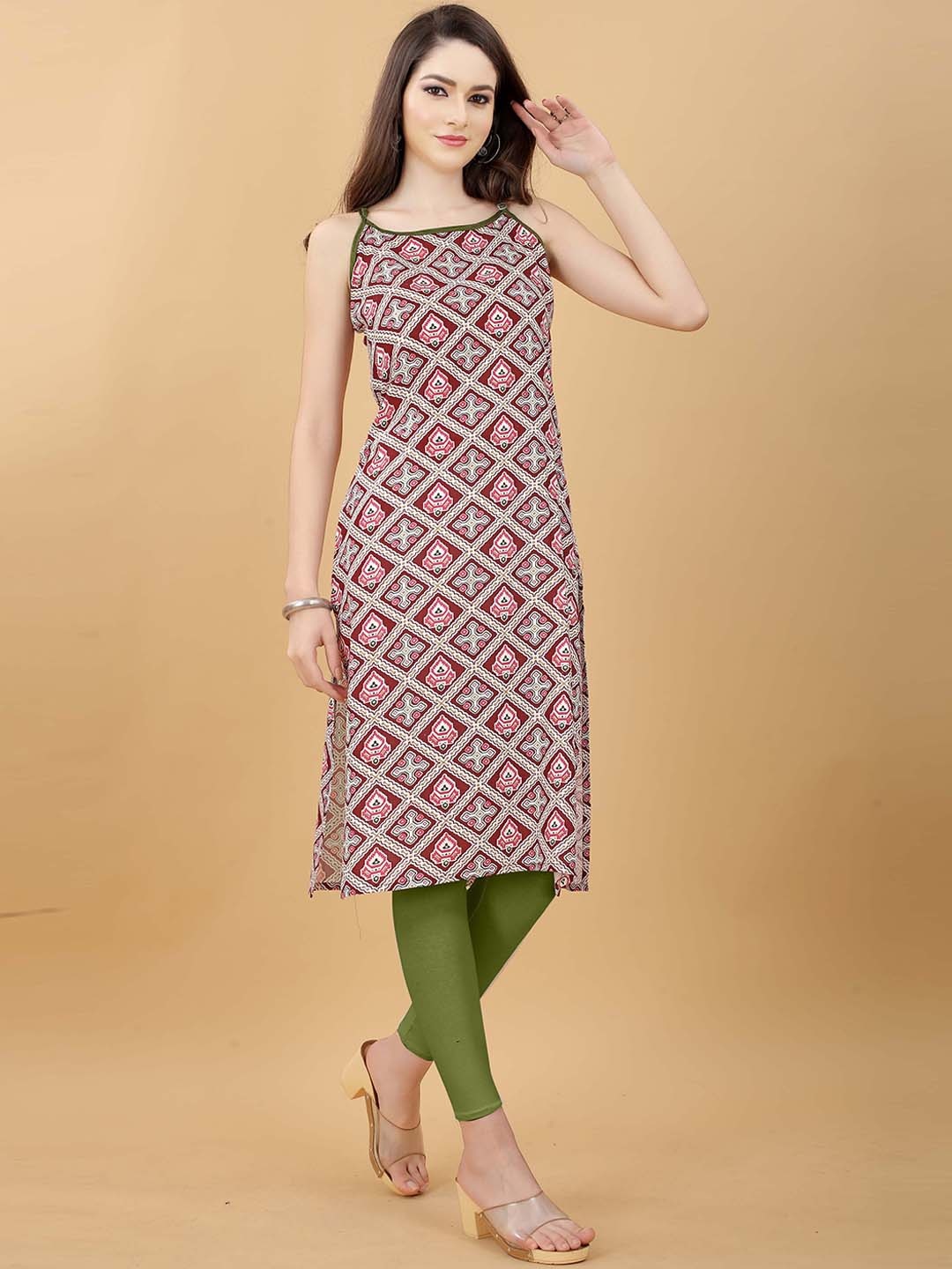 

RACHNA Women Maroon Ethnic Motifs Kurta