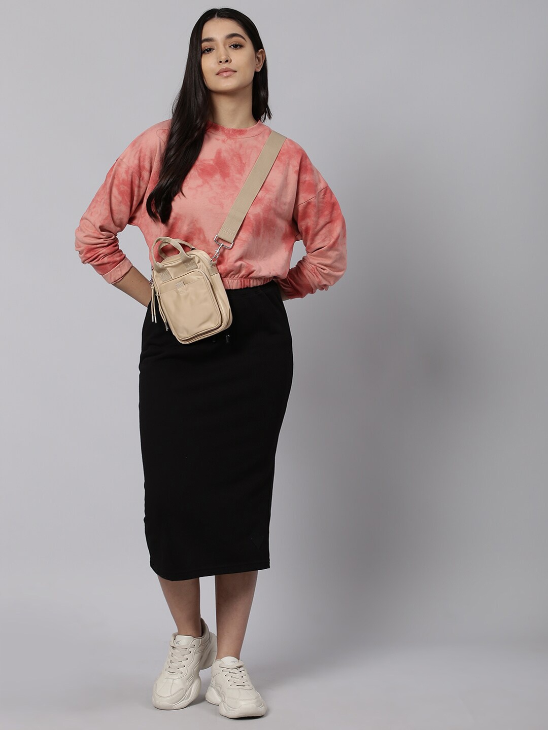 

High Star Women Pink Dyed Sweatshirt