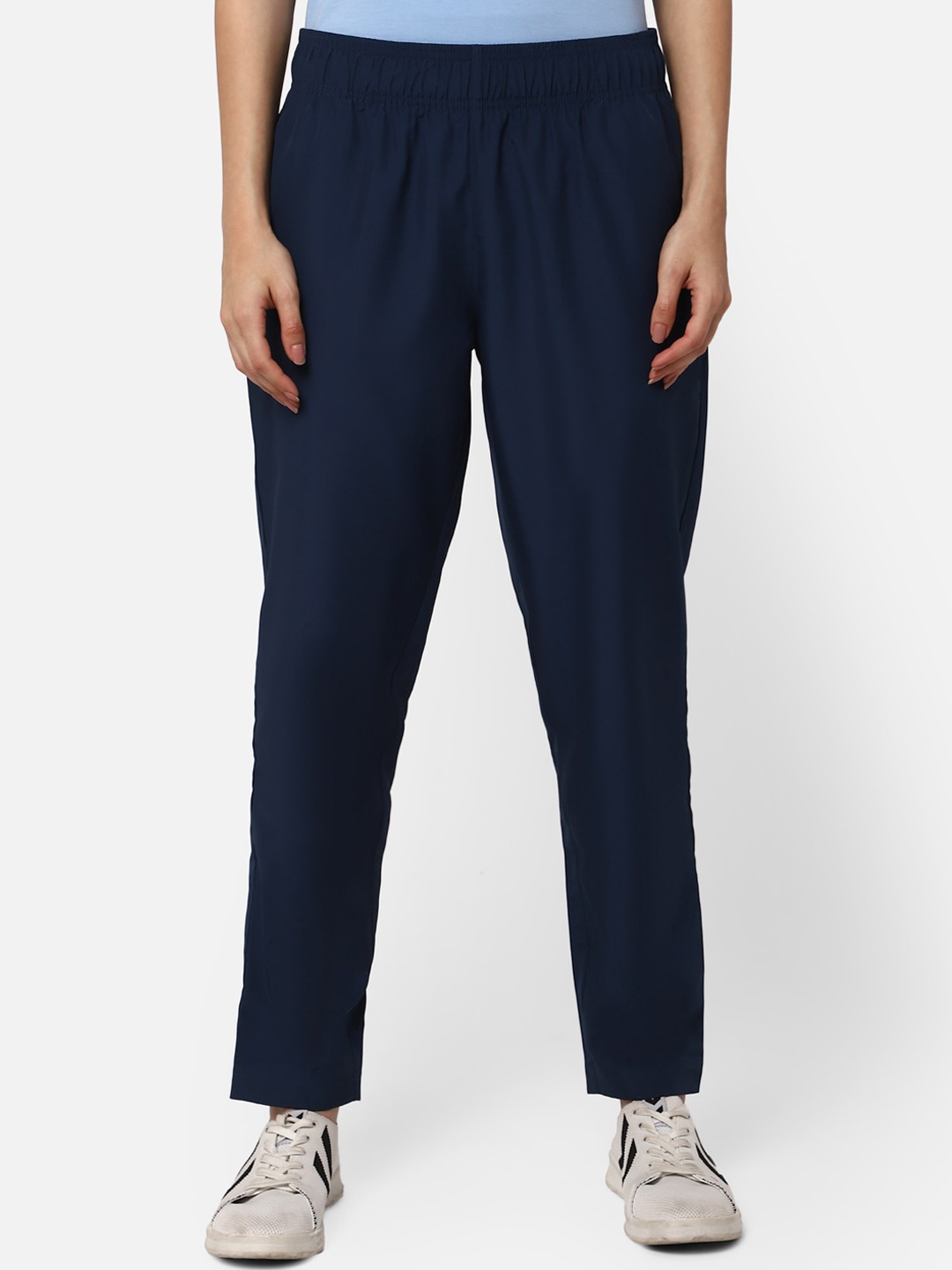 

hummel Women Blue Solid Track Pant