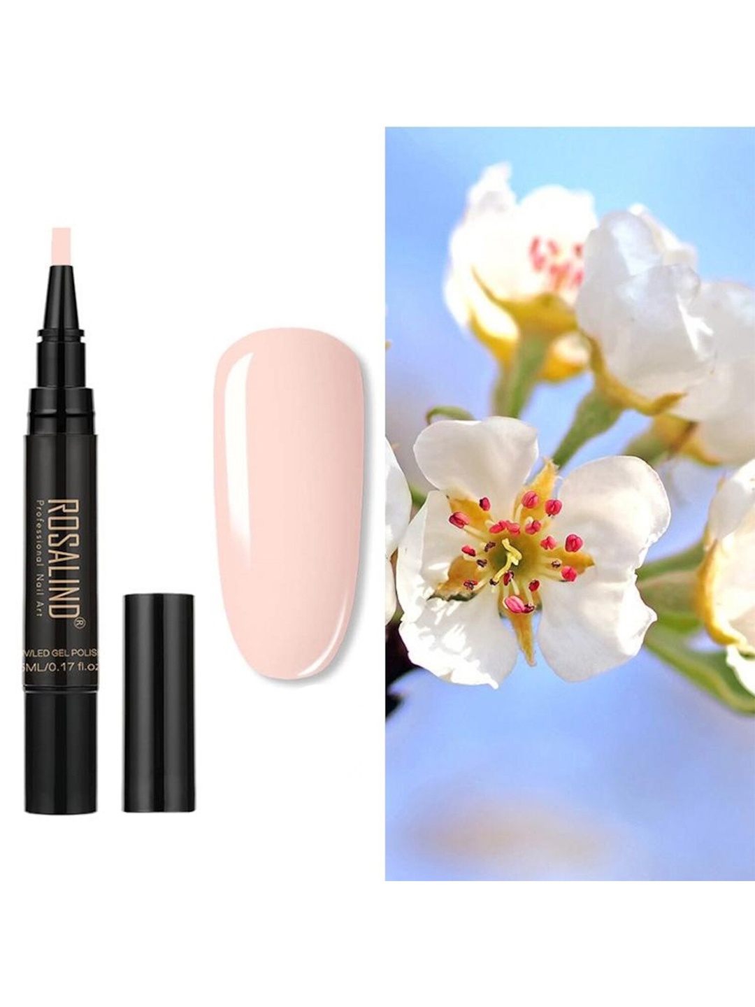 

ROSALIND UV LED Light to Cure Gel Pen Nail Polish 5 ml - Shade 29, Multi