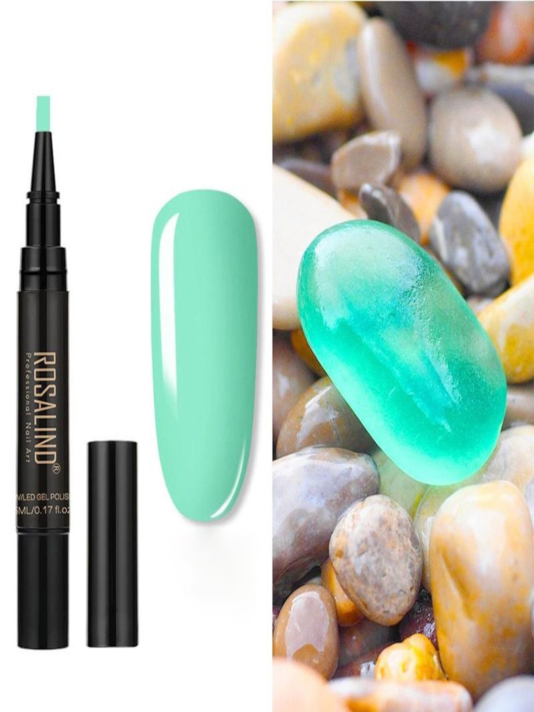 

ROSALIND UV LED Light to Cure Gel Pen Nail Polish 5 ml - Shade 38, Green
