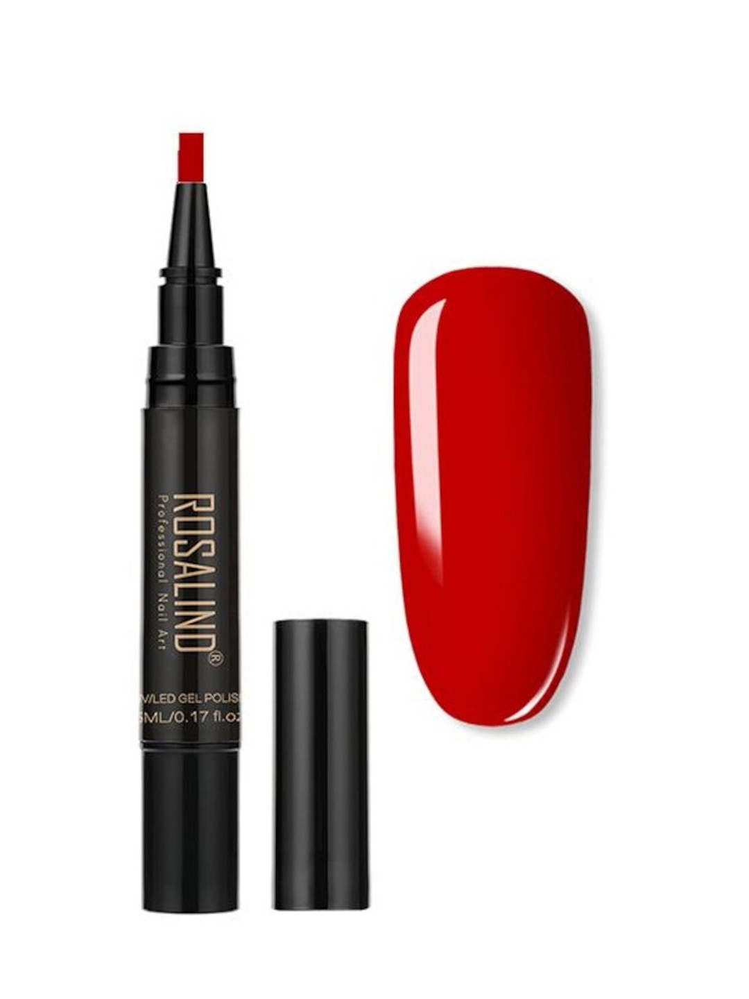 

ROSALIND UV LED Light to Cure Gel Pen Nail Polish 5 ml - Shade 10, Red