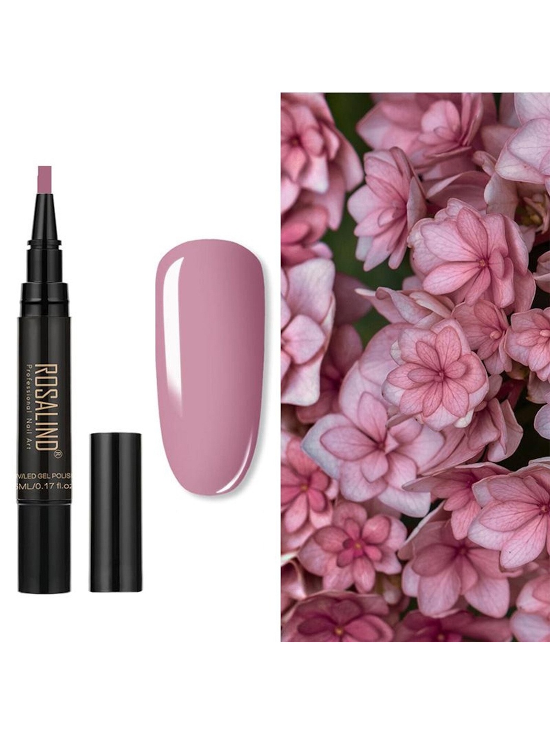 

ROSALIND UV LED Light to Cure Gel Pen Nail Polish 5 ml - Shade 33, Peach