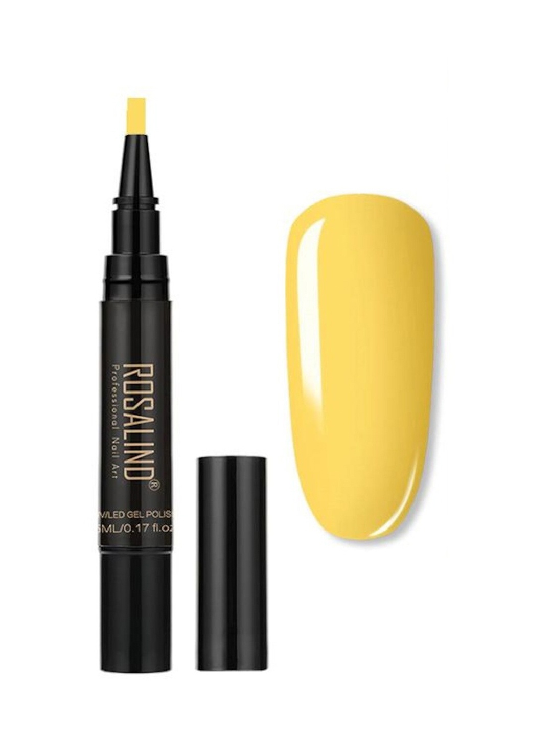 

ROSALIND UV LED Light to Cure Gel Pen Nail Polish 5 ml - Shade 52, Yellow