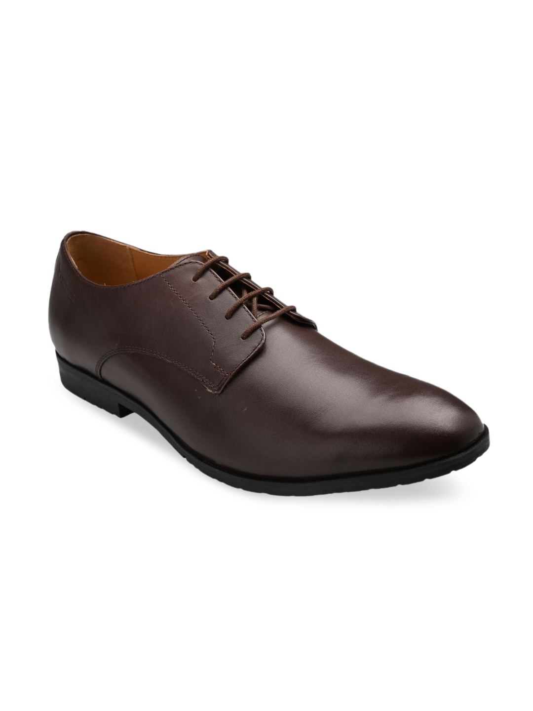 

RAPAWALK Men Brown Solid Formal Derbys