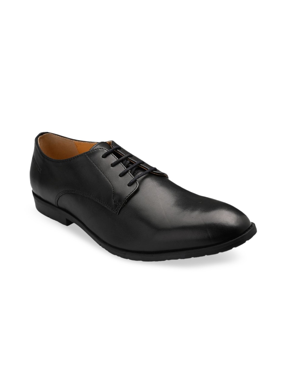 

RAPAWALK Men Black Solid Formal Derbys