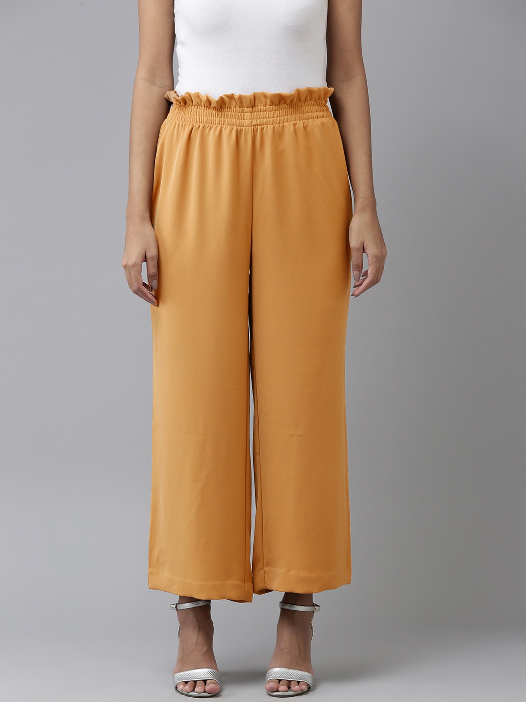 

Van Heusen Woman Women Yellow Trousers