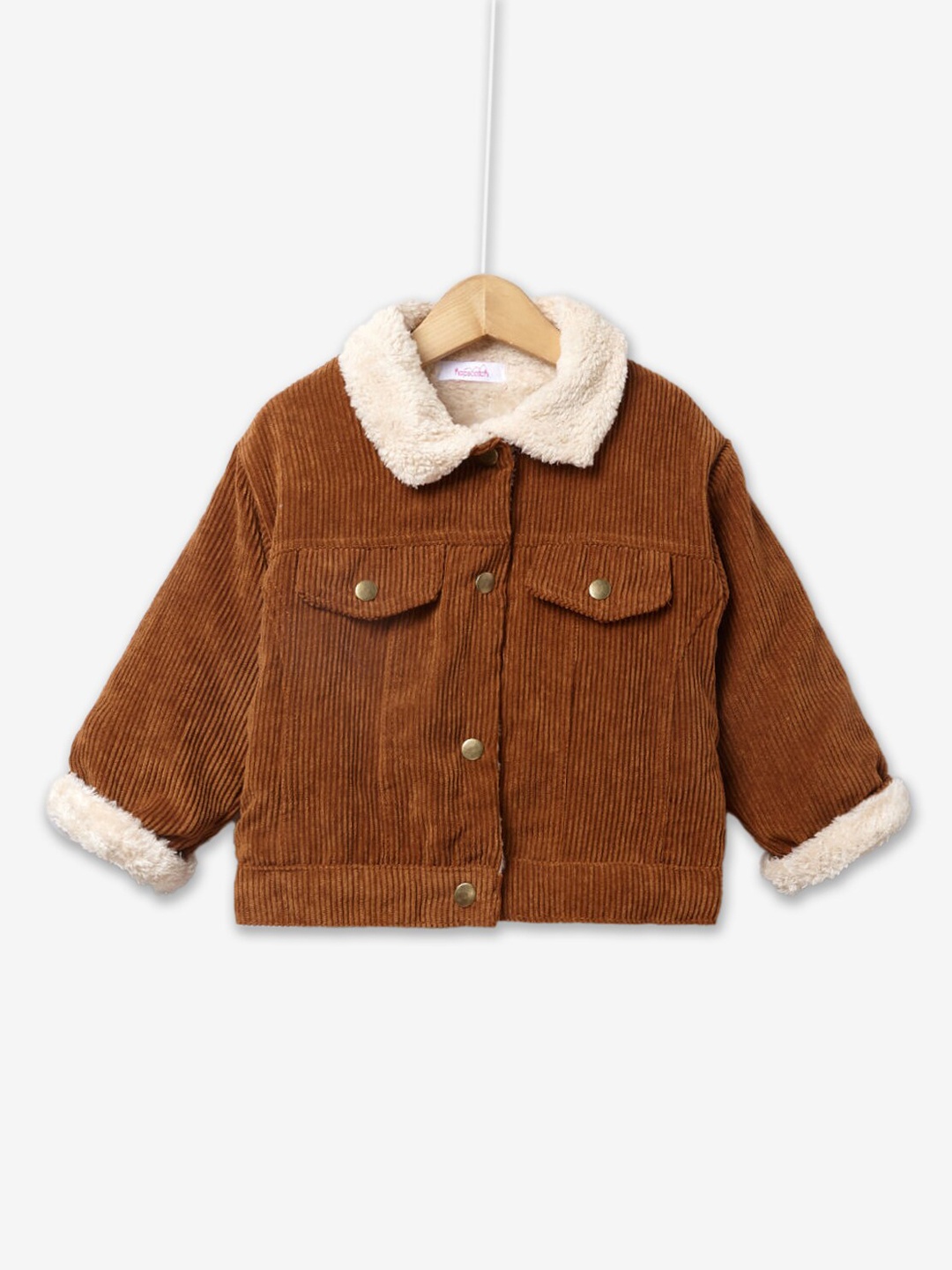 

Hopscotch Boys Brown Striped Tailored Jacket
