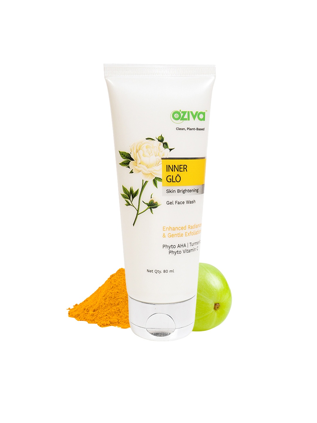 

OZiva Inner Glo Skin Brightening Gel Face Wash 80ml, Green