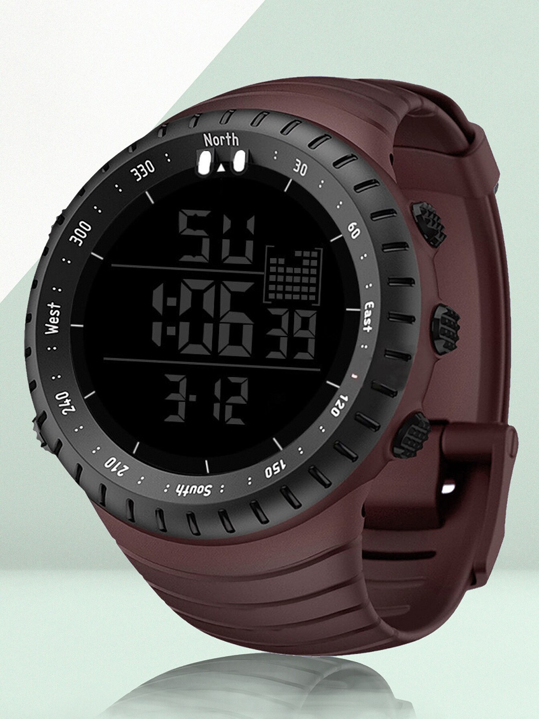 

Shocknshop Men Black Dial Digital Multi Function Watch Watch321Brown, Brown