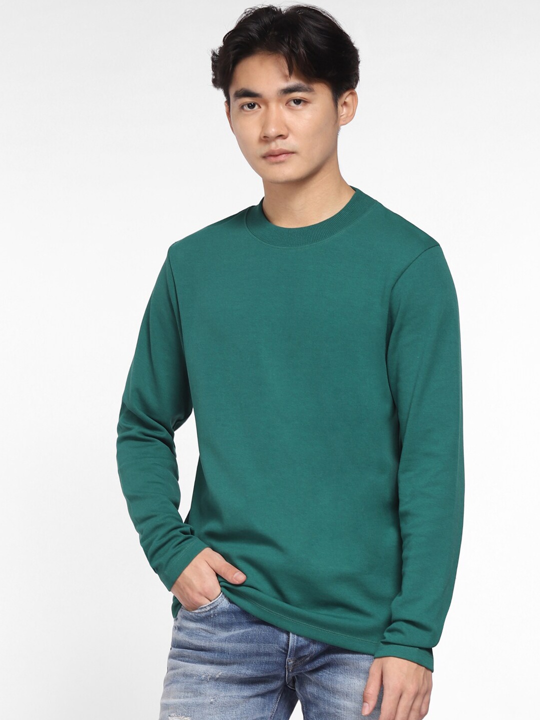 

Jack & Jones Men Green Sweatshirt