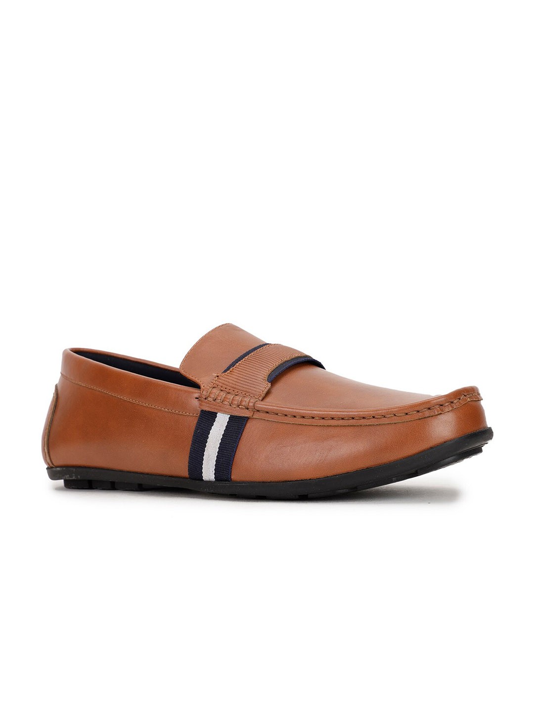 

Bata Men Brown PU Loafers