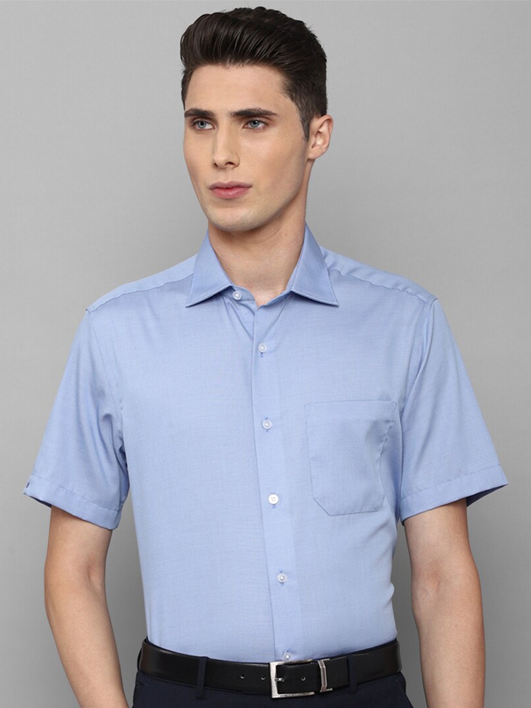 

Louis Philippe Men Blue Slim Fit Cotton Formal Shirt