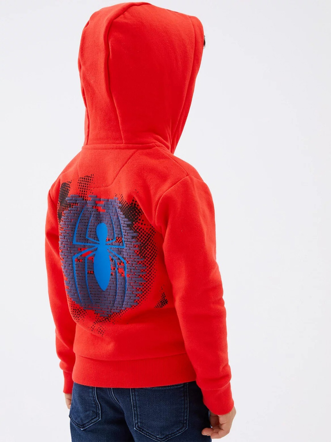 

Marks & Spencer Boys Red Printed Hooded Sweatshirt