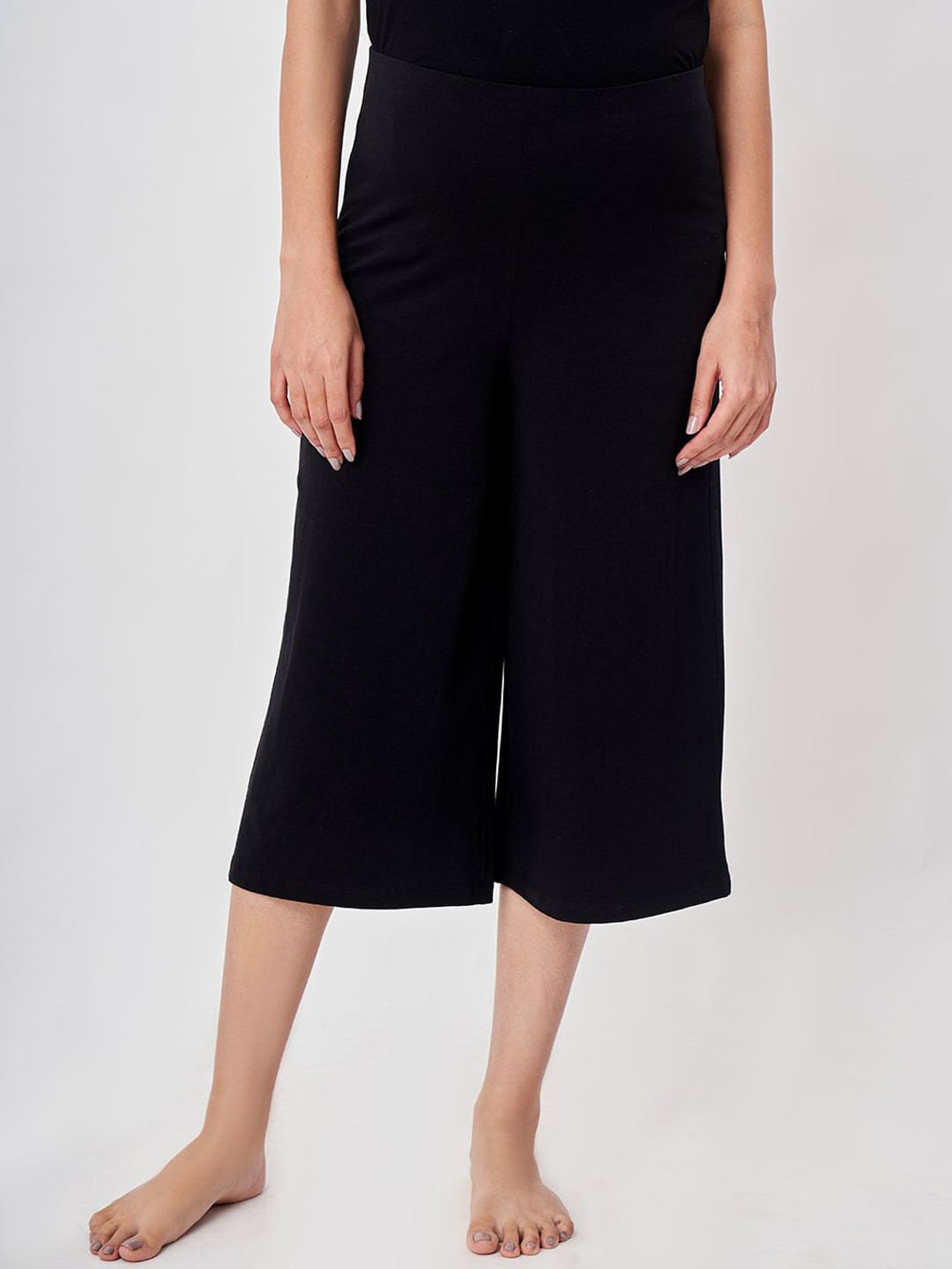 

Ed-a-Mamma Women Black Cotton Stretch Maternity Yoga Pant