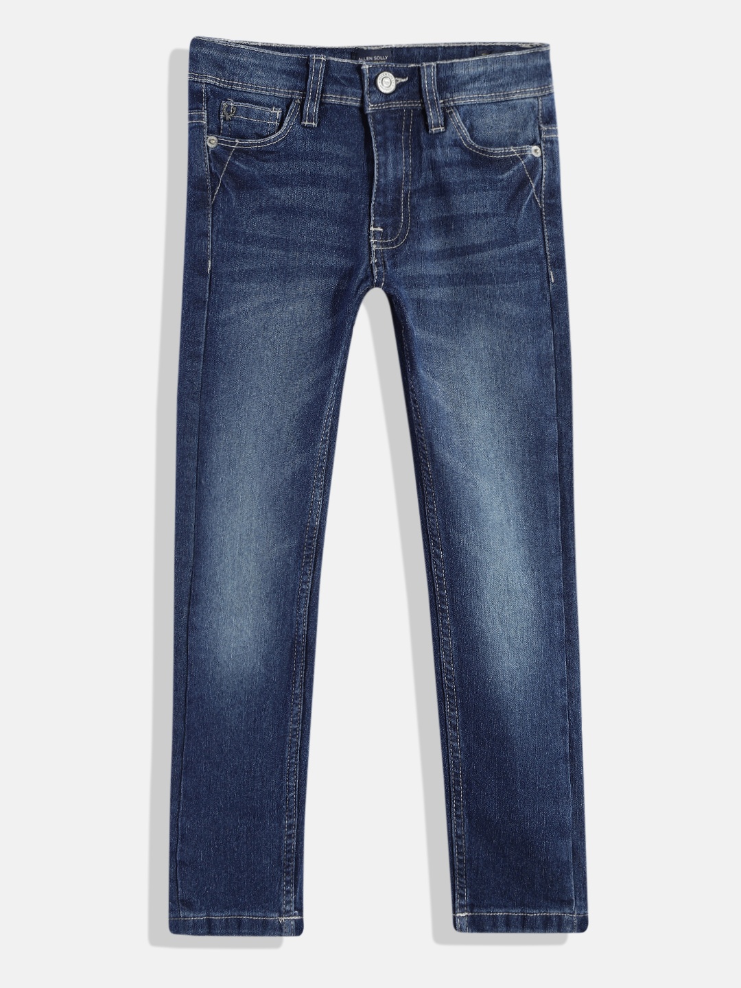 

Allen Solly Junior Boys Skinny Fit Heavy Fade Stretchable Jeans, Blue
