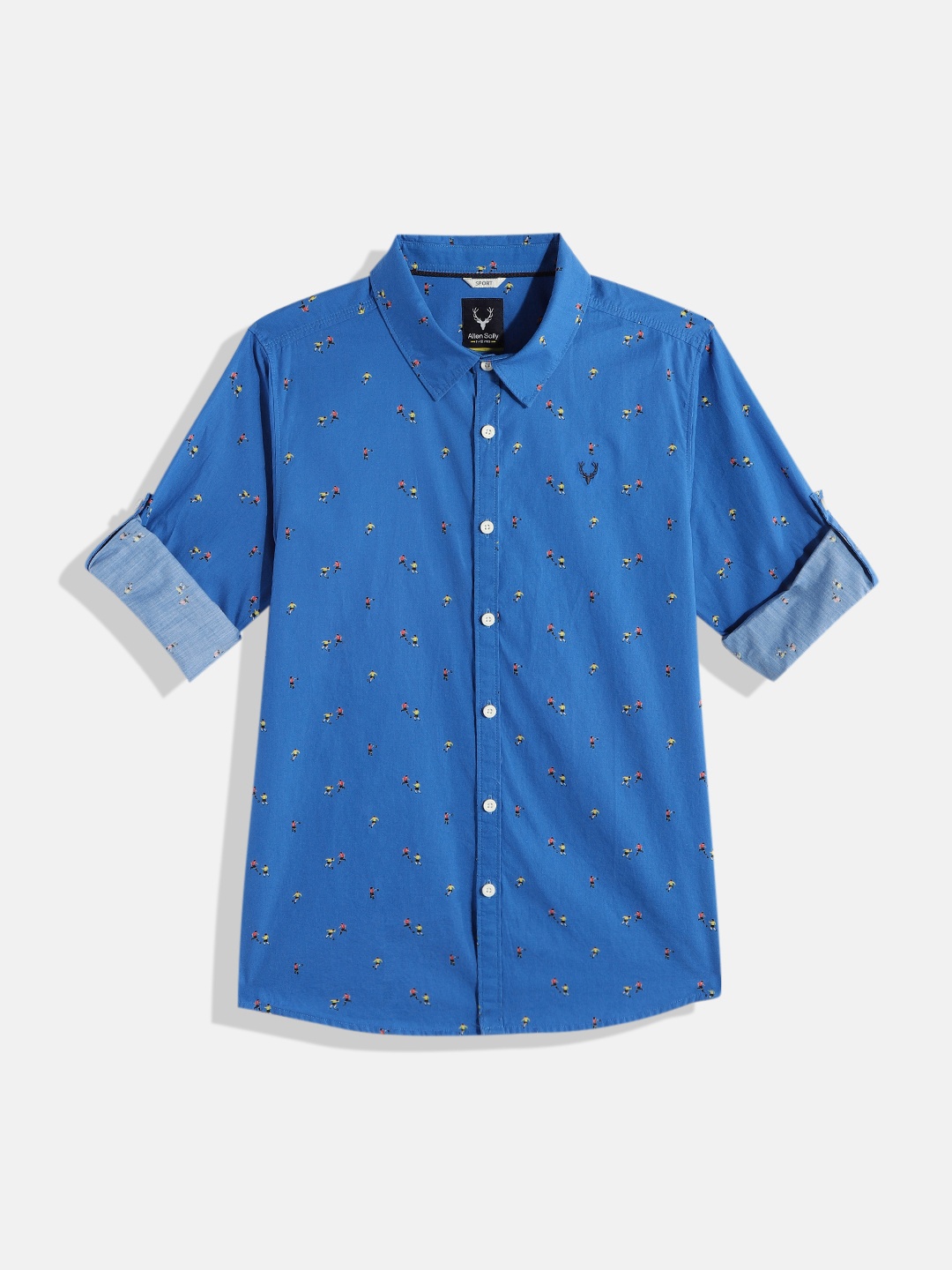 

Allen Solly Junior Boys Printed Pure Cotton Casual Shirt, Blue