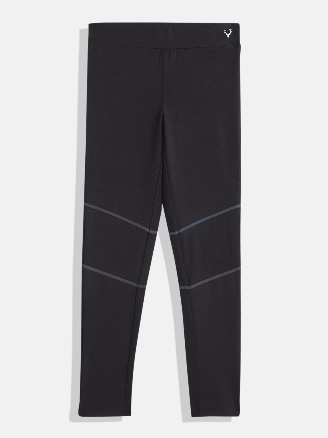

Allen Solly Junior Girls Solid Ankle Length Leggings, Black