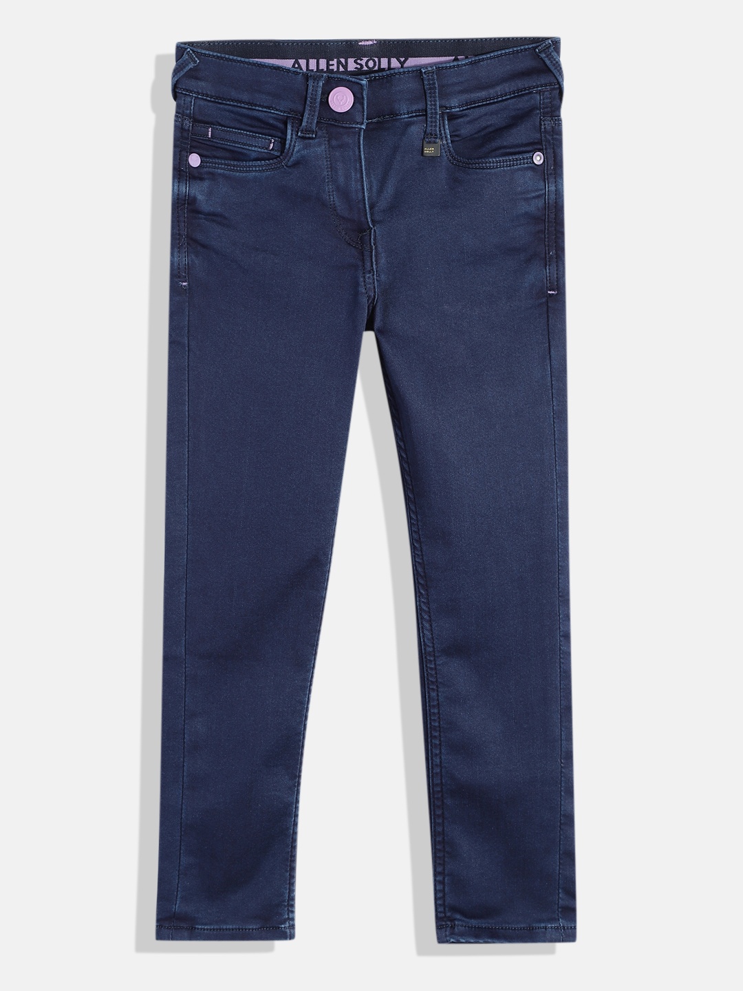 

Allen Solly Junior Girls Slim Fit Stretchable Jeans, Navy blue