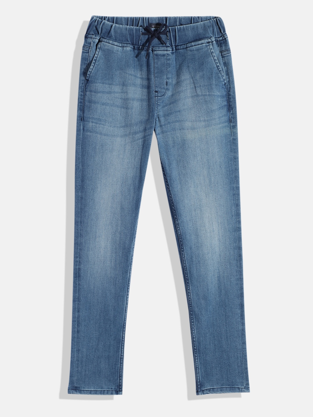 

Allen Solly Junior Boys Navy Blue Jogger Heavy Fade Stretchable Jeans