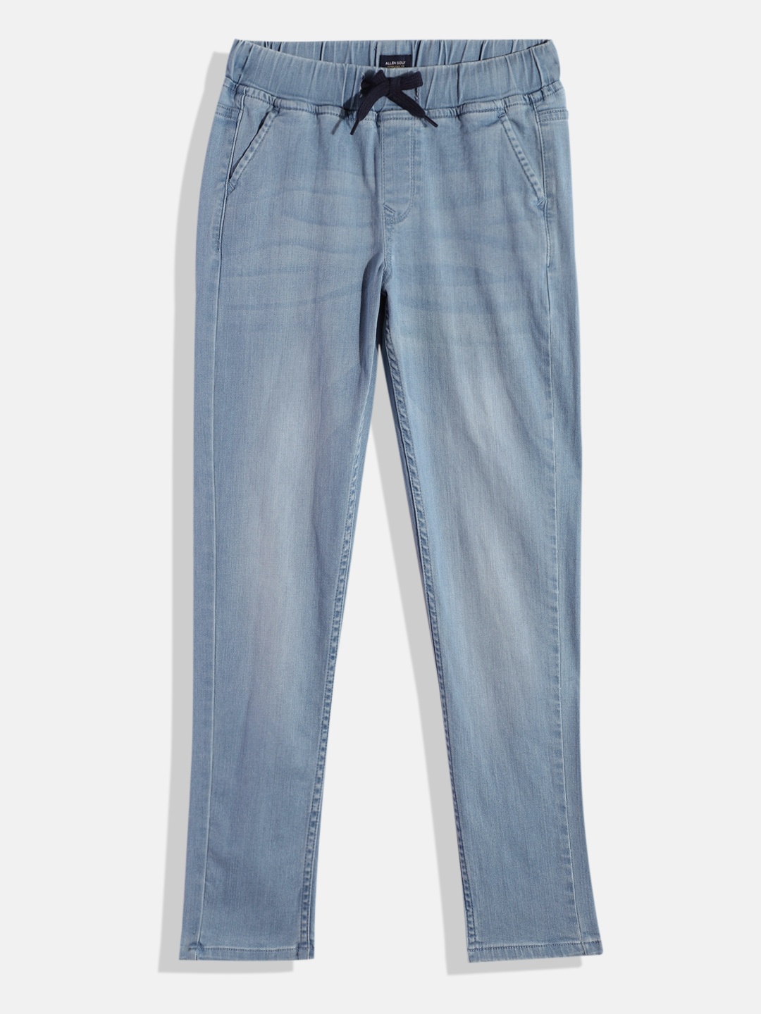 

Allen Solly Junior Boys Jogger Heavy Fade Stretchable Jeans, Blue