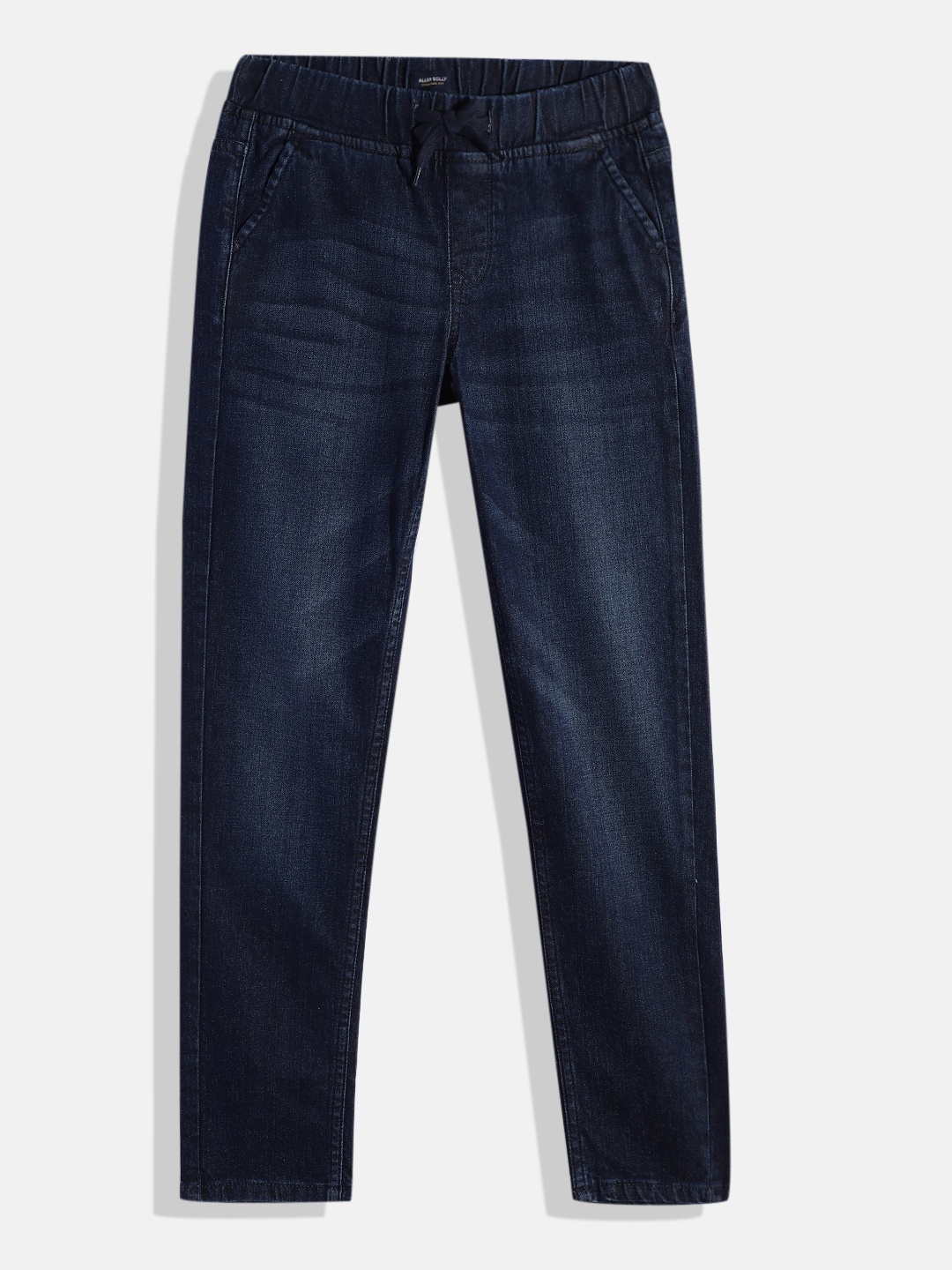 

Allen Solly Junior Boys Jogger Light Fade Stretchable Jeans, Navy blue