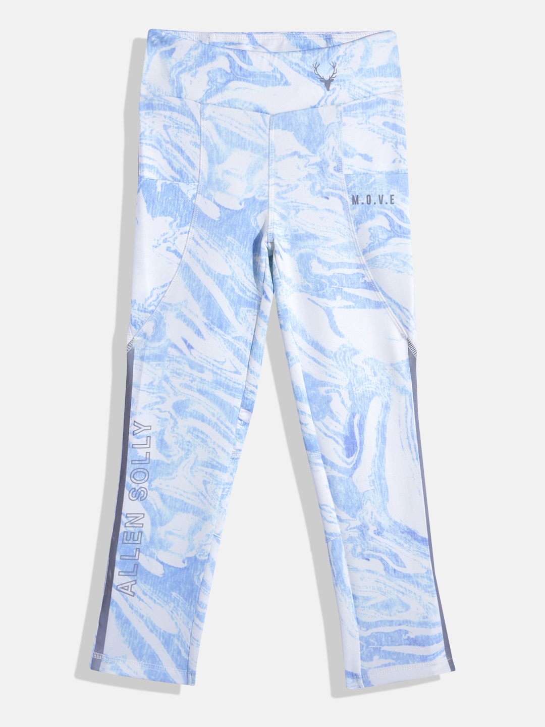 

Allen Solly Junior Girls Printed Ankle-Length Tights, White