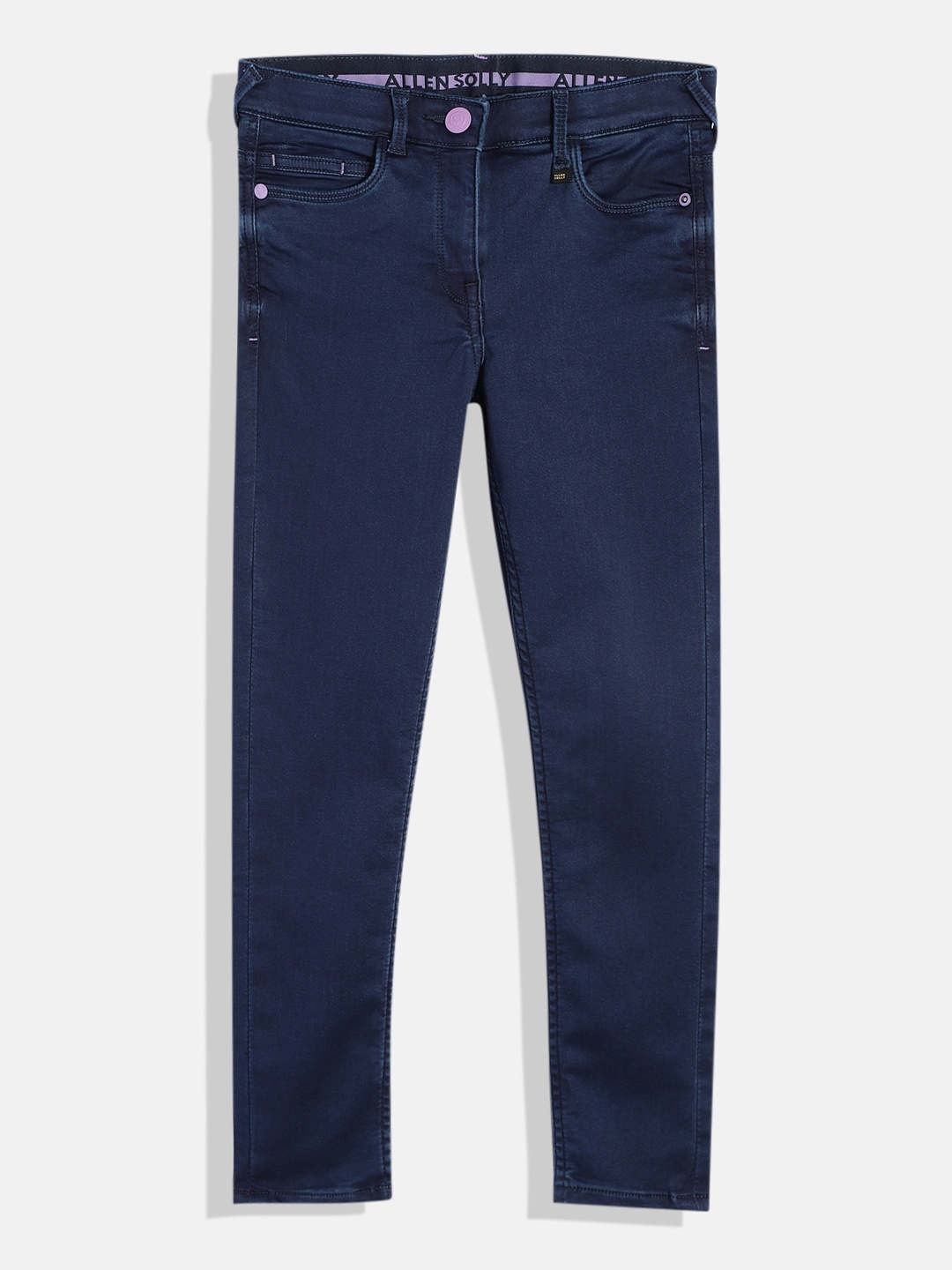 

Allen Solly Junior Girls Slim Fit Stretchable Jeans, Navy blue