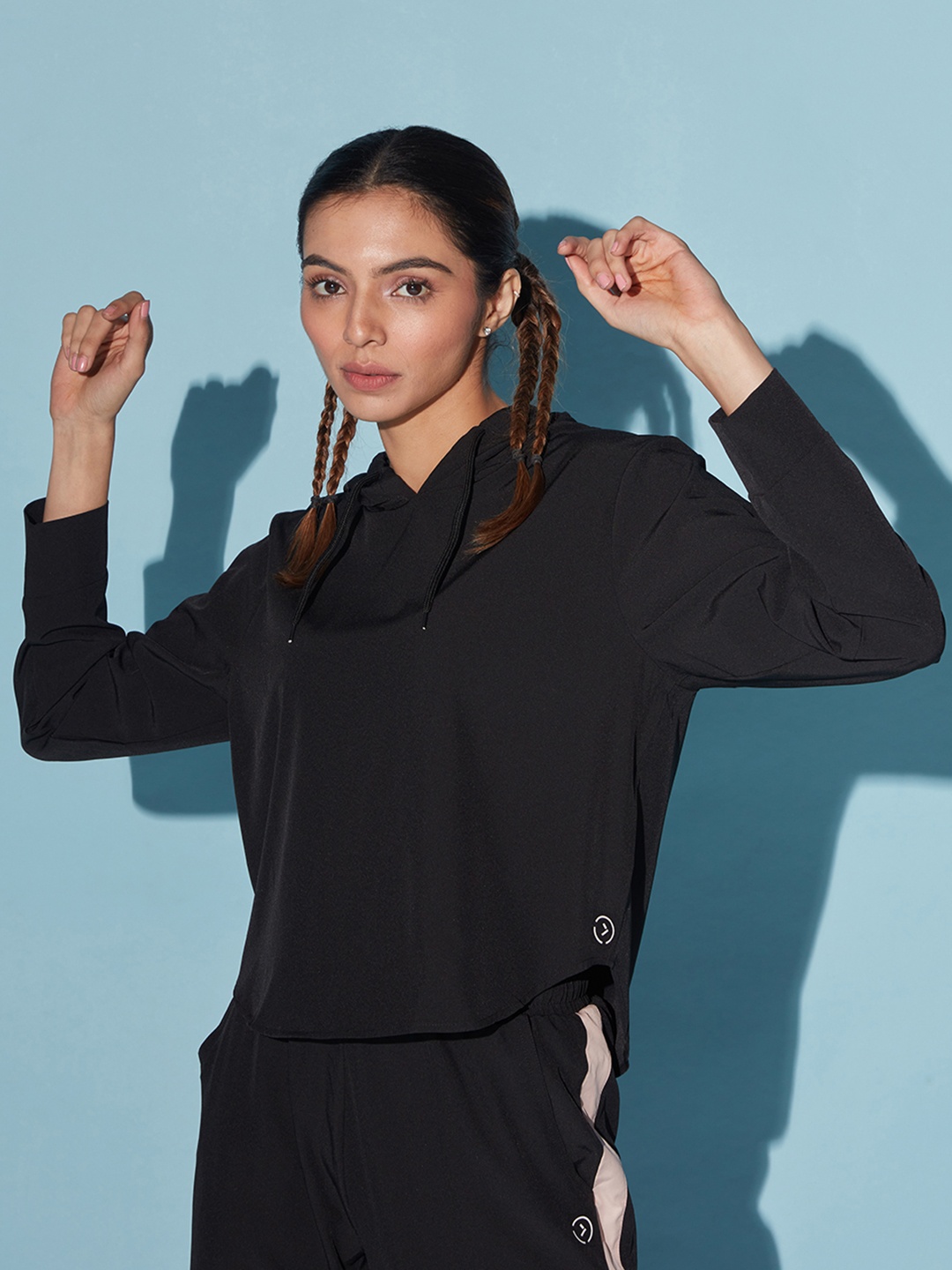

KICA Women Charcoal Lightweight Crop Outdoor Sporty Jacket