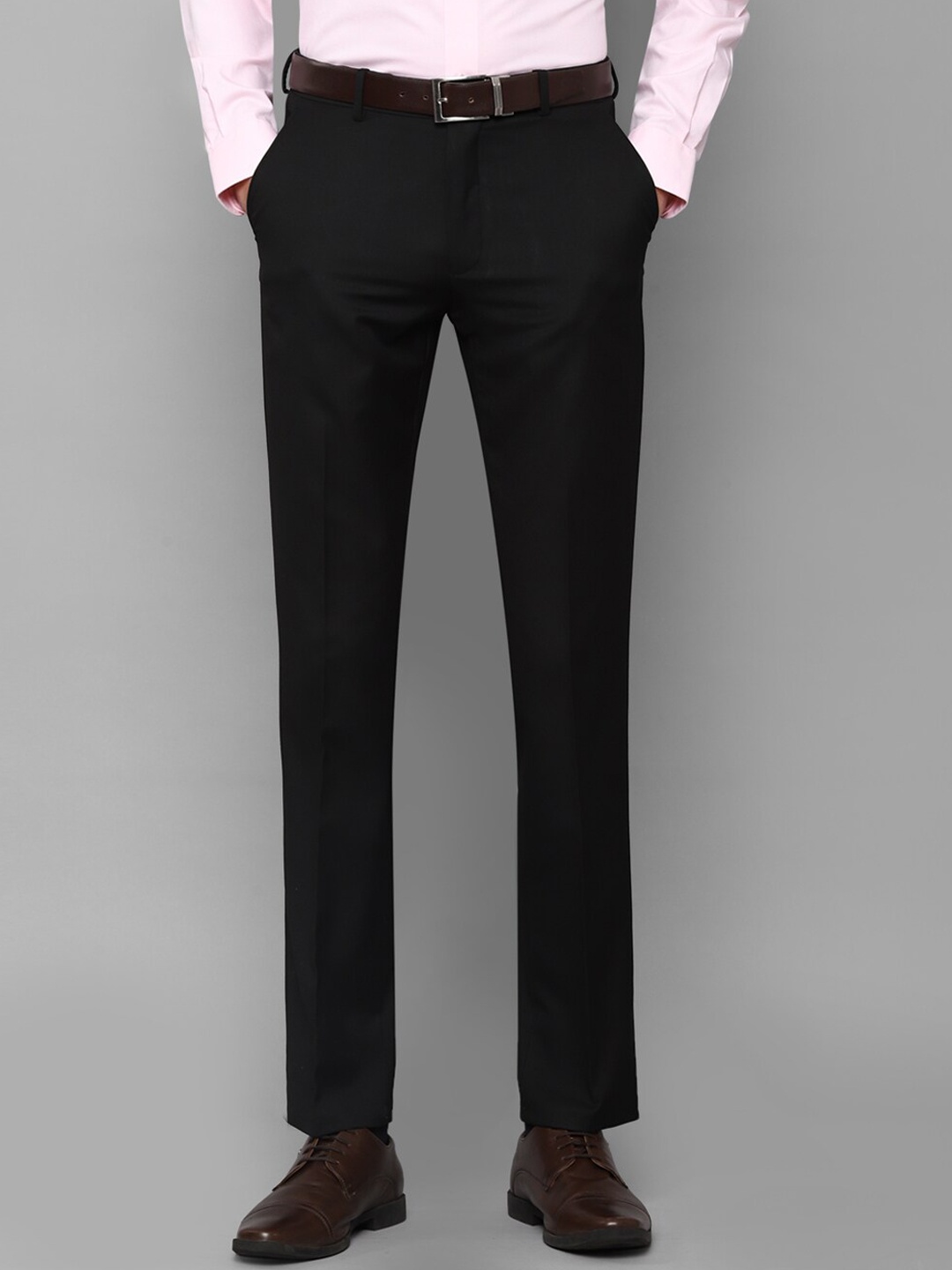 

Louis Philippe Men Black Slim Fit Formal Trousers